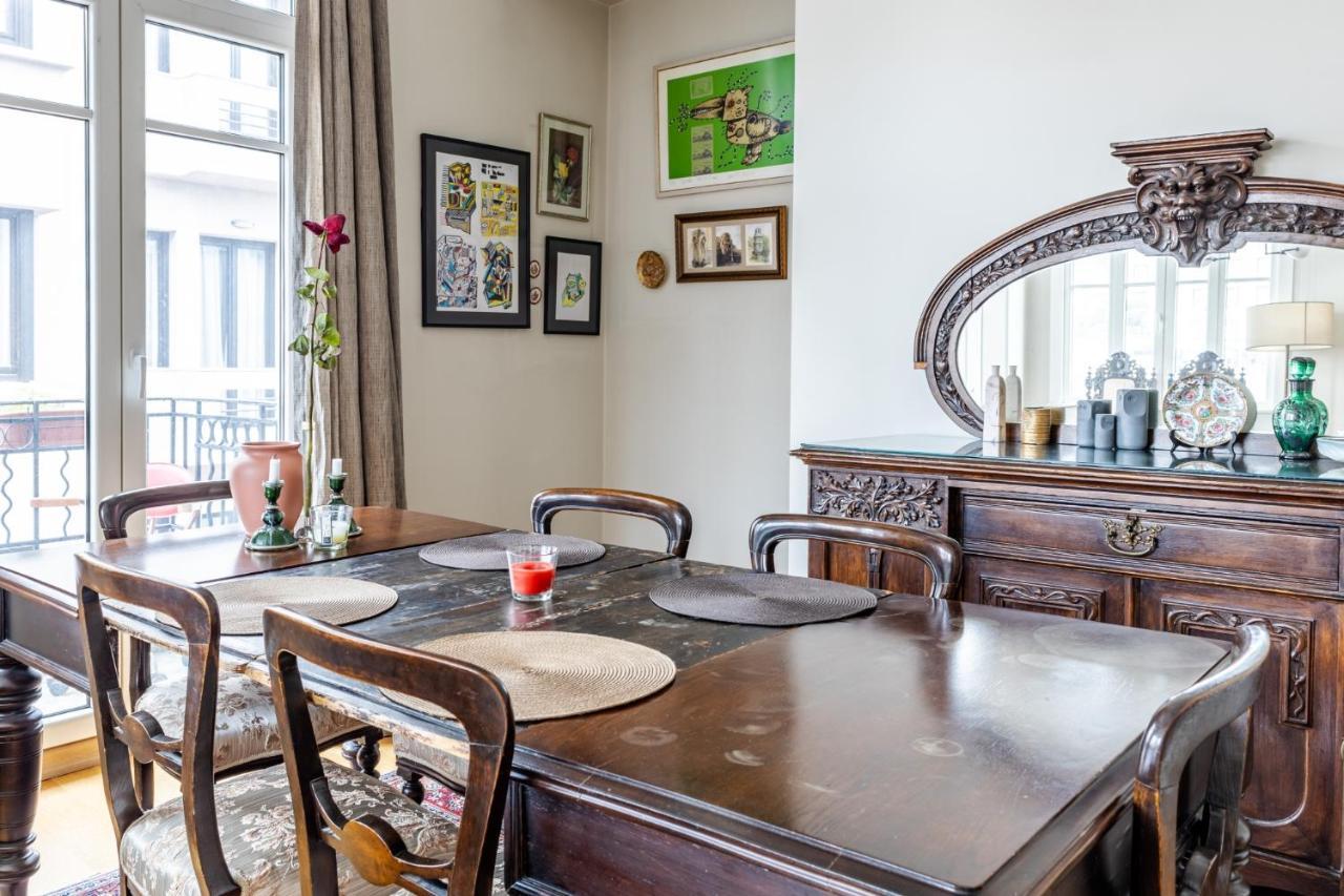 Flat With Balcony And Bosphorus View In Beyoglu Apartment อิสตันบูล ภายนอก รูปภาพ