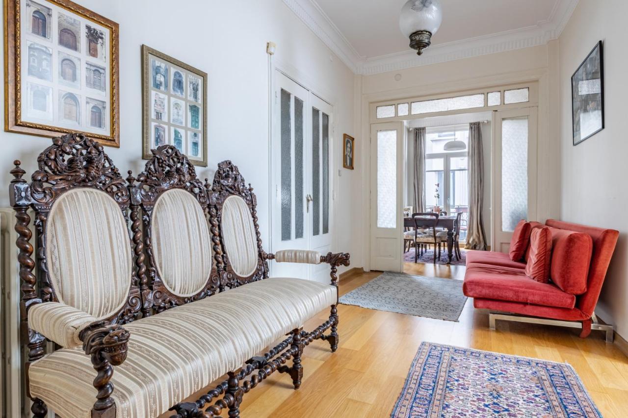 Flat With Balcony And Bosphorus View In Beyoglu Apartment อิสตันบูล ภายนอก รูปภาพ